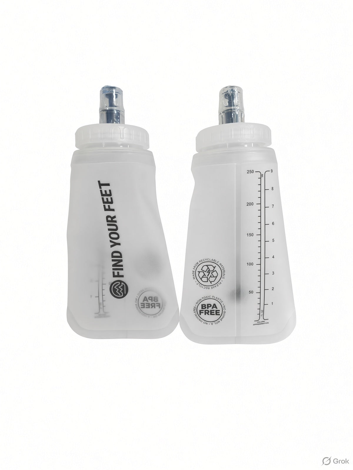 Find Your Feet 250ml Soft Flasks for trail running
