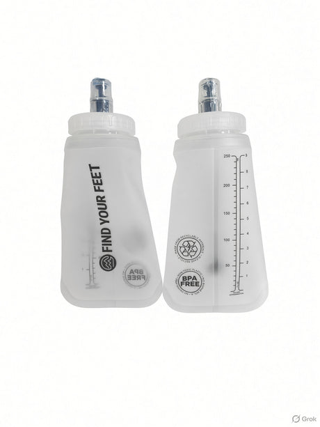 Find Your Feet 250ml Soft Flasks for trail running
