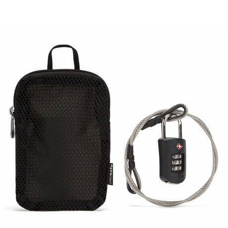 Pacsafe Prosafe 1000 TSA Combonation Lock With Steel Cable - Find Your Feet Australia Hobart Launceston Tasmania