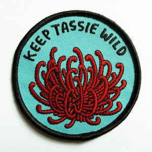 Keep Tassie Wild - Waratah Badge - Find Your Feet Australia Hobart Launceston Tasmania