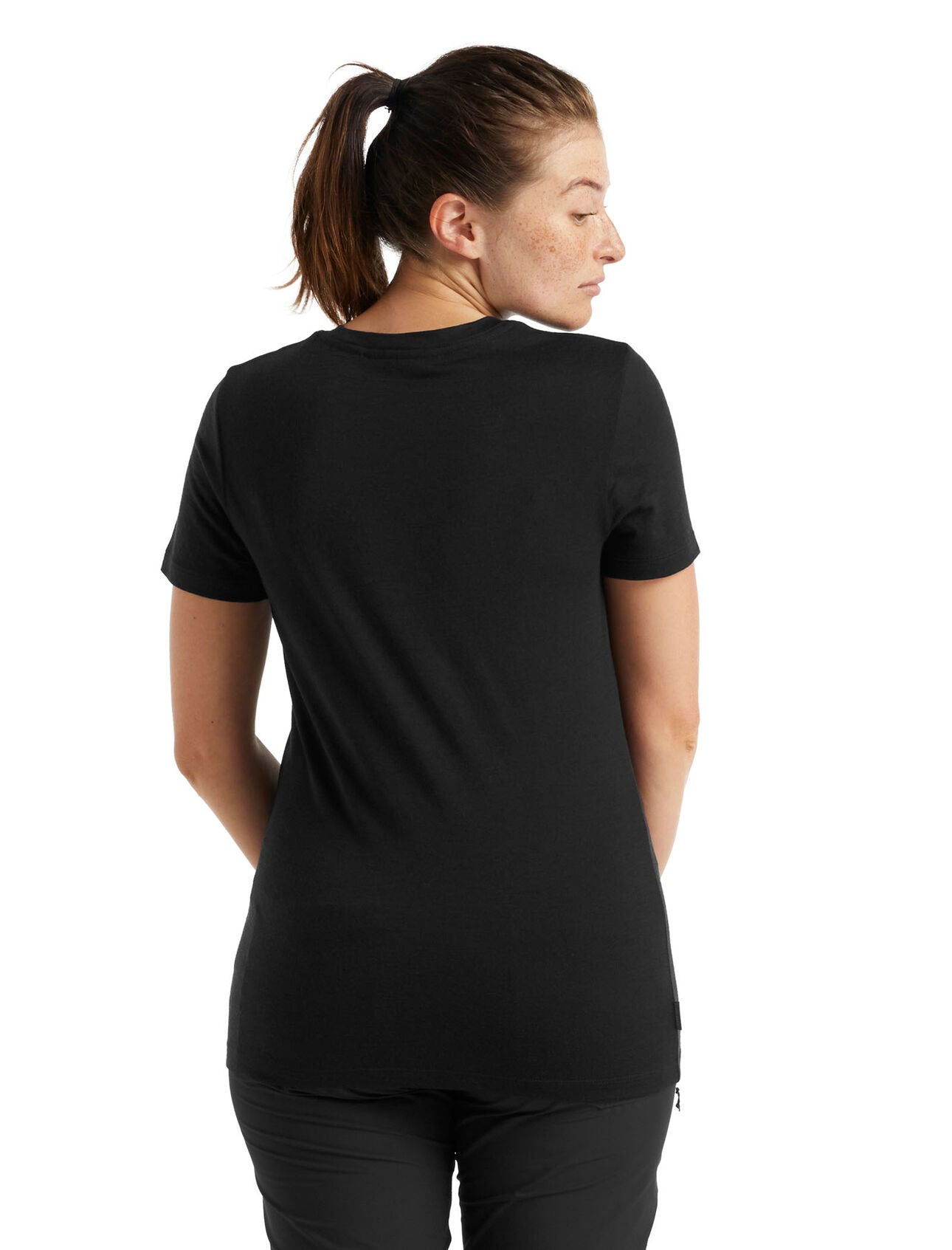 Icebreaker Tech Lite II SS Tee (Women's) - Find Your Feet Australia Hobart Launceston Tasmania - Black