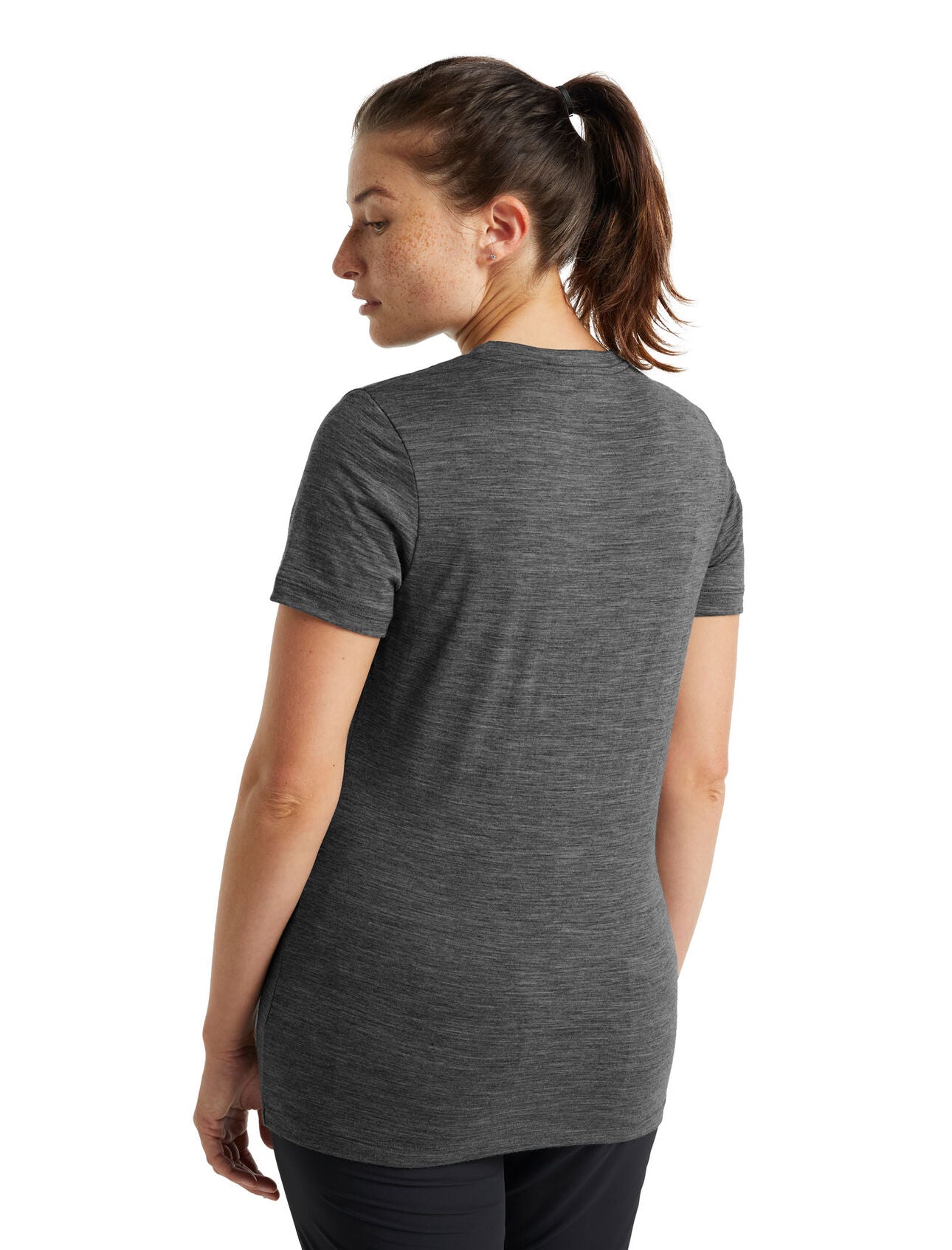 Icebreaker Tech Lite II SS Tee (Women's) - Find Your Feet Australia Hobart Launceston Tasmania - Gritstone Heather