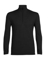Icebreaker Original LS Half Zip (Men's) W20 - Black - Find Your Feet Australia Hobart Launceston Tasmania