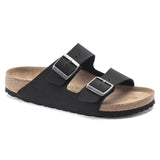 Birkenstock Arizona Birki-Buc/Micro Fibre Sandal (Women's) Black - Find Your Feet Australia Hobart Launceston Tasmania