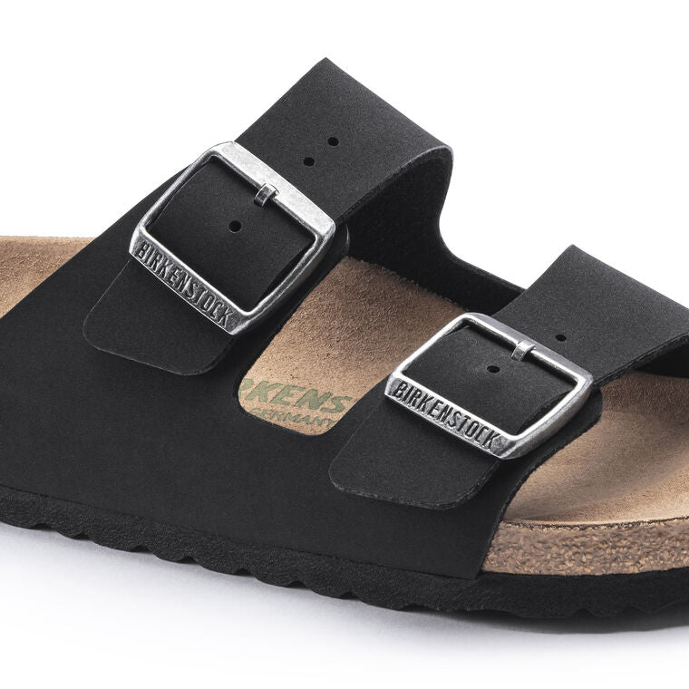 Birkenstock Arizona Birki-Buc/Micro Fibre Sandal (Women's) Black - Find Your Feet Australia Hobart Launceston Tasmania