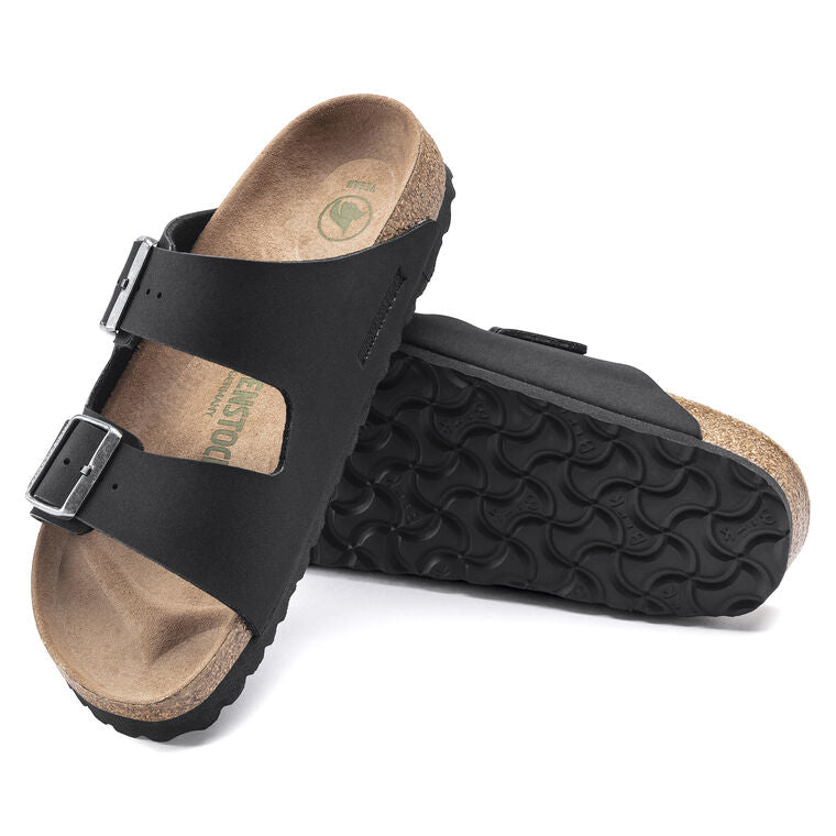 Birkenstock Arizona Birki-Buc/Micro Fibre Sandal (Women's) Black - Find Your Feet Australia Hobart Launceston Tasmania