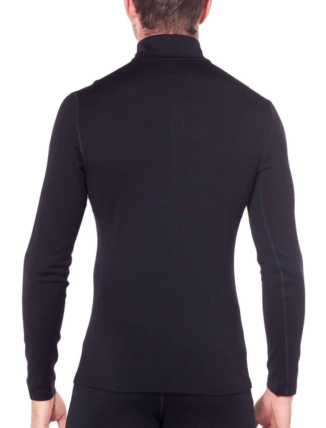 Icebreaker 260 Tech LS Half Zip Merino (Men's) - Black - Find Your Feet - Hobart Australia Tasmania Hiking Thermal Travel 