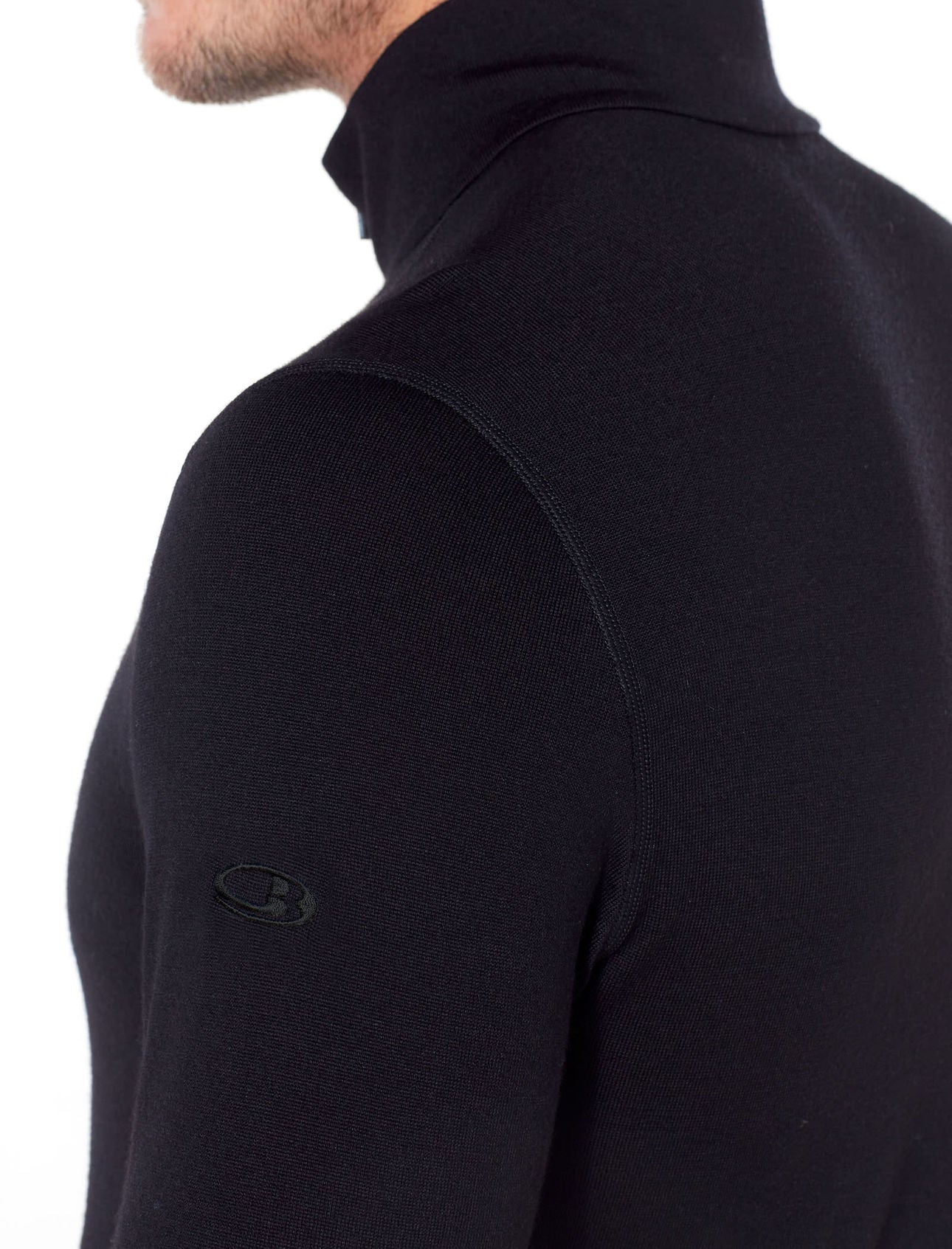 Icebreaker 260 Tech LS Half Zip Merino (Men's) - Black - Find Your Feet - Hobart Australia Tasmania Hiking Thermal Travel 