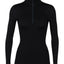 Icebreaker 260 Tech LS Half Zip (Women's) Black W20 - Find Your Feet Australia Tasmania Hobart Launceston