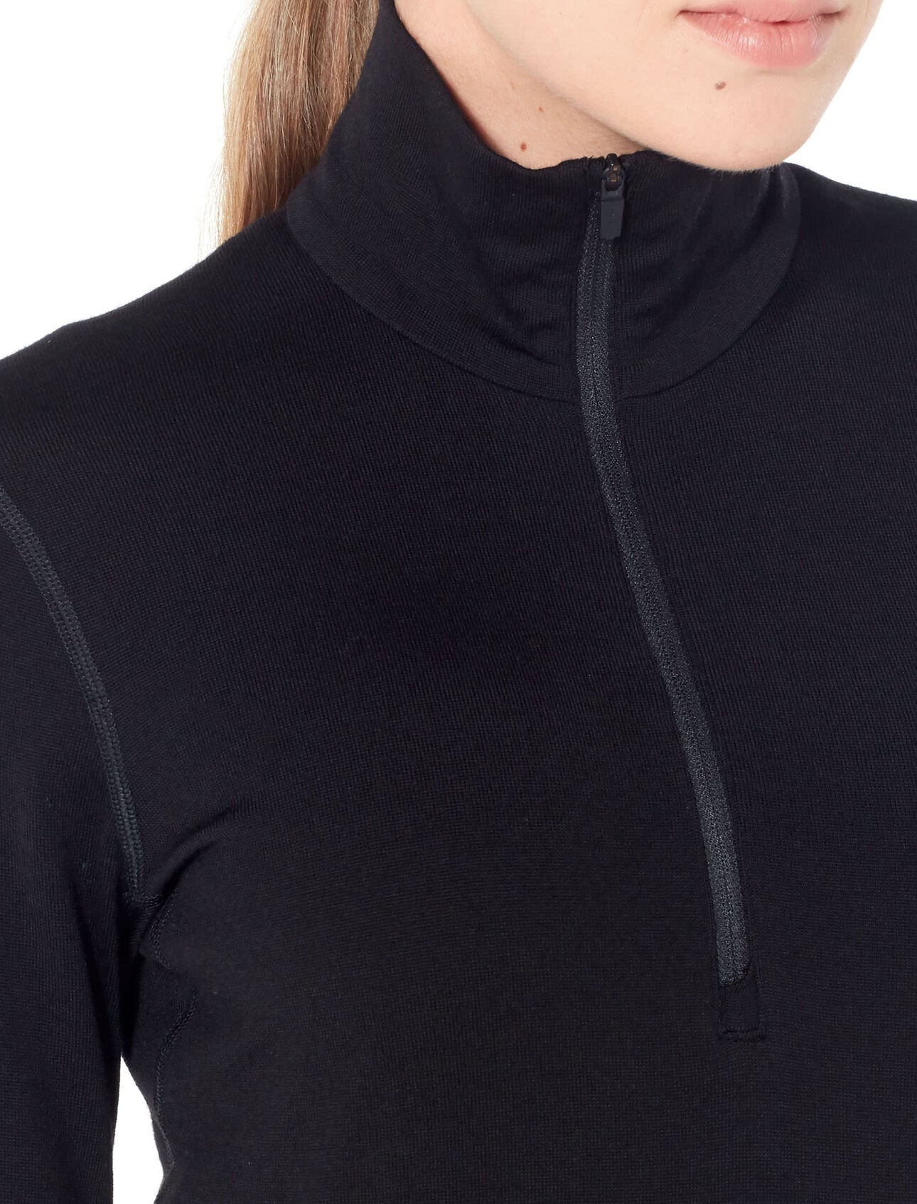 Icebreaker 260 Tech LS Half Zip (Women's) Black W20 - Find Your Feet Australia Tasmania Hobart Launceston