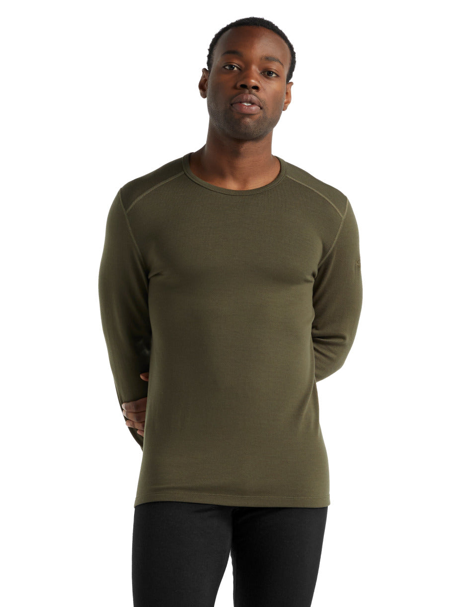 Icebreaker 260 Tech LS Crewe (Men's) - Find Your Feet Australia Hobart Launceston Tasmania - Loden
