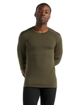 Icebreaker 260 Tech LS Crewe (Men's) - Find Your Feet Australia Hobart Launceston Tasmania - Loden