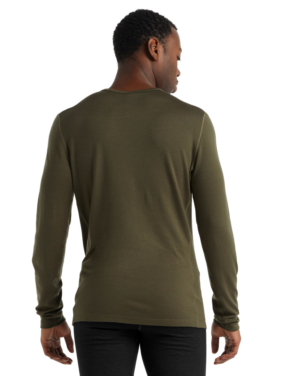 Icebreaker 260 Tech LS Crewe (Men's) - Find Your Feet Australia Hobart Launceston Tasmania - Loden