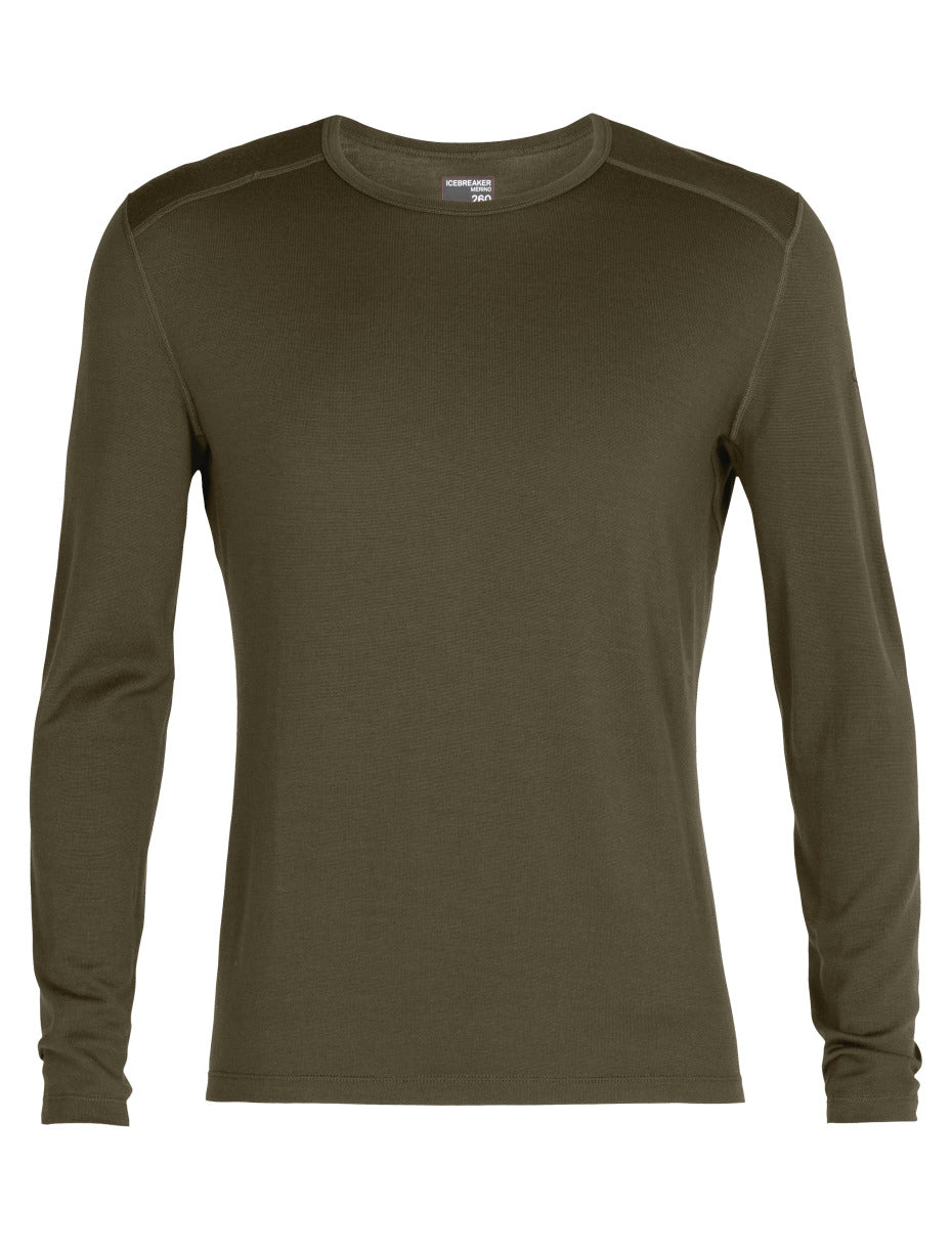 Icebreaker 260 Tech LS Crewe (Men's) - Find Your Feet Australia Hobart Launceston Tasmania - Loden