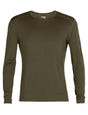Icebreaker 260 Tech LS Crewe (Men's) - Find Your Feet Australia Hobart Launceston Tasmania - Loden
