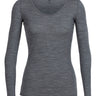 Icebreaker Siren LS Sweetheart (Women's) - Find Your Feet Australia Hobart Launceston Tasmania - Gritstone Heather