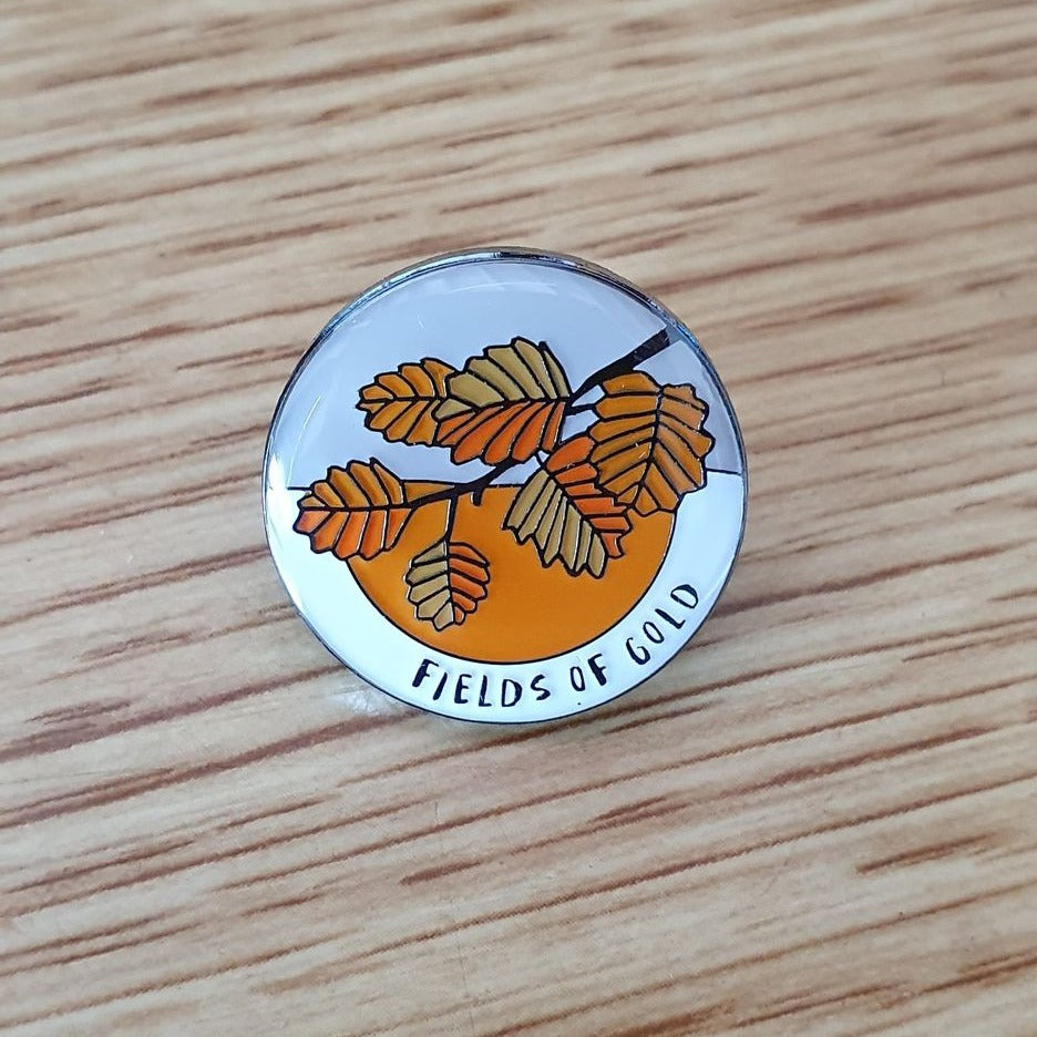 Wilder Trails Fields of Gold - Pin - Find Your Feet Australia Hobart Launceston Tasmania