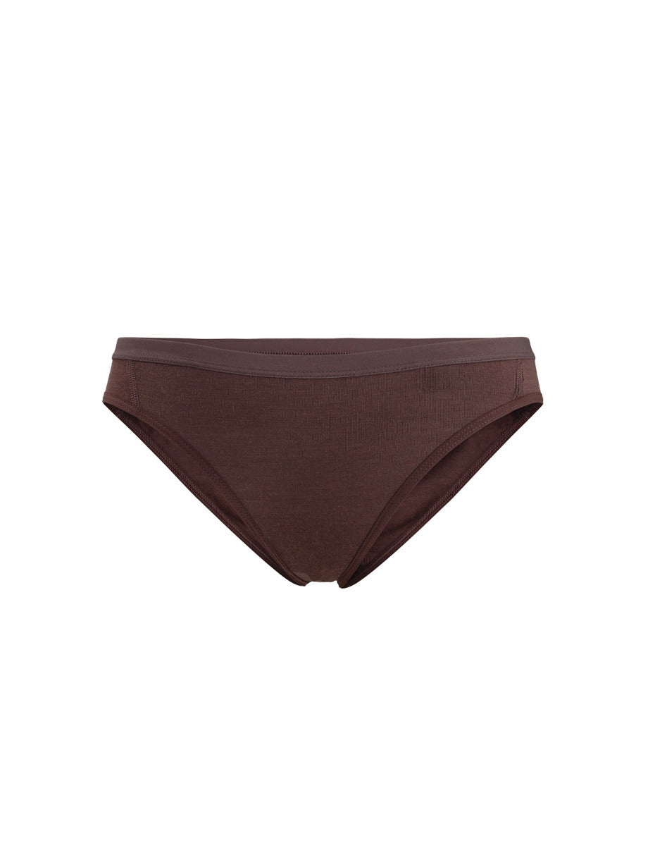 Icebreaker Siren Bikini Briefs (Women's) - Find Your Feet Australia Hobart Launceston Tasmania - Umber