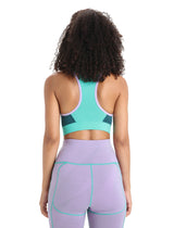 Icebreaker ZoneKnit Sport Bra (Women's) - Find Your Feet Australia Hobart Launceston Tasmania - Green Glory