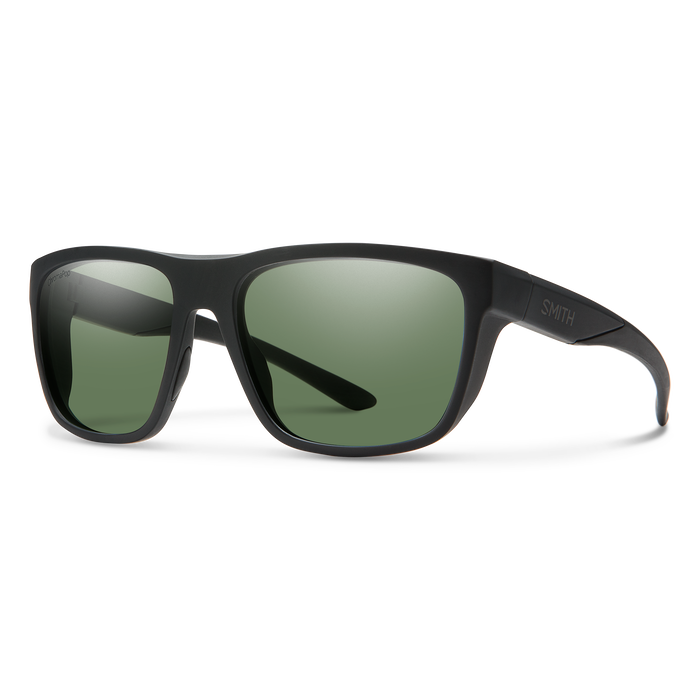Smith Barra Sunglasses - Find Your Feet Australia Hobart Launceston Tasmania - Matt Black + ChromaPop Polarized Gray Green Lens
