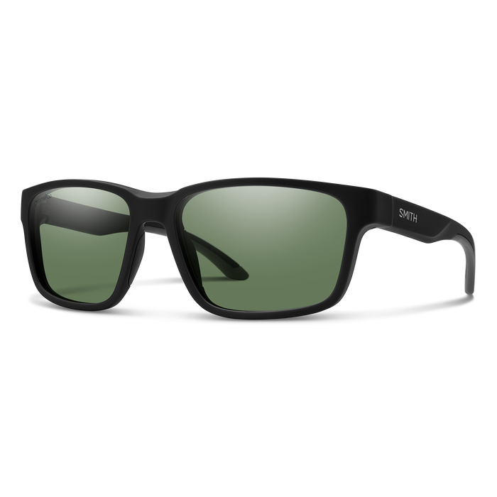 Smith Basecamp Sunglasses - Find Your Feet Australia Hobart Launceston Tasmania - Matte Black + ChromaPop Polarized Grey Green Lens