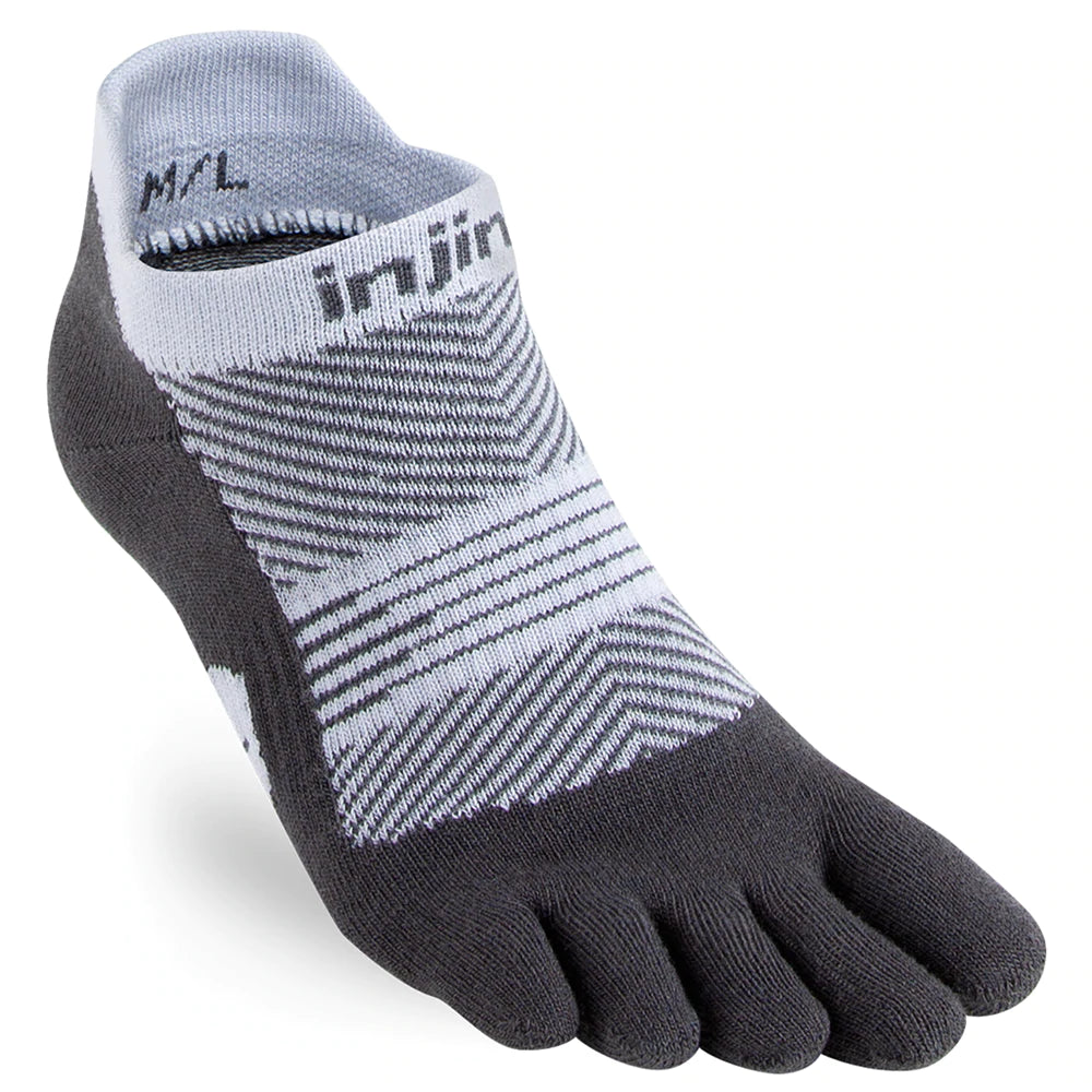 Injinji Run LW No-Show (Women's) - Find Your Feet Australia Hobart Launceston Tasmania - Grey