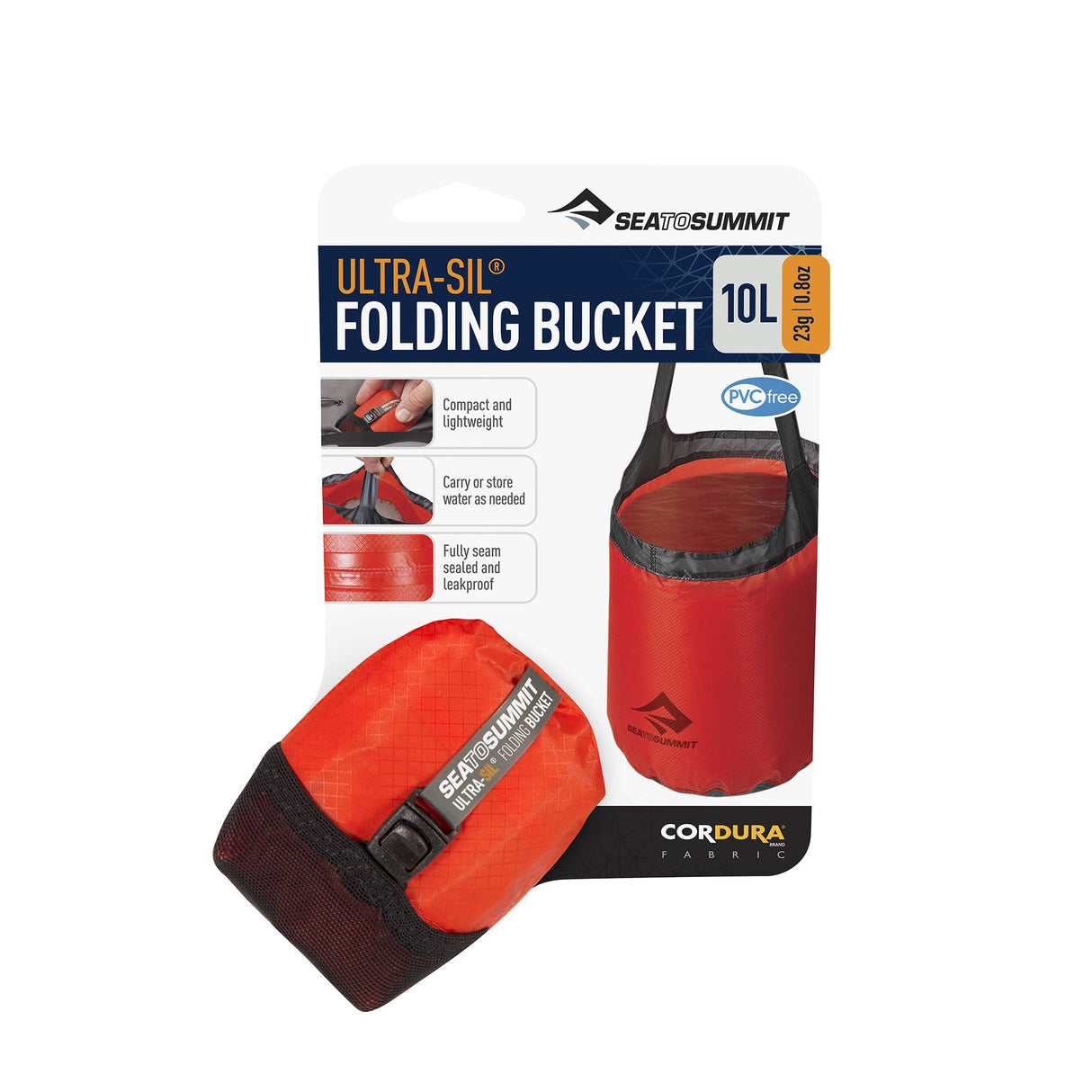Sea To Summit Ultra-Sil Folding Bucket 10L - Find Your Feet Australia Hobart Launceston Tasmania