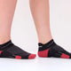 Find Your Feet Trail Running Micro Socks (Unisex) -Black/Red Find Your Feet
