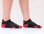 Find Your Feet Trail Running Micro Socks (Unisex) -Black/Red Find Your Feet