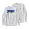 Patagonia Long-Sleeved P-6 Logo Responsibili-Tee (Men's) - White - Find Your Feet Australia Hobart Launceston Tasmania