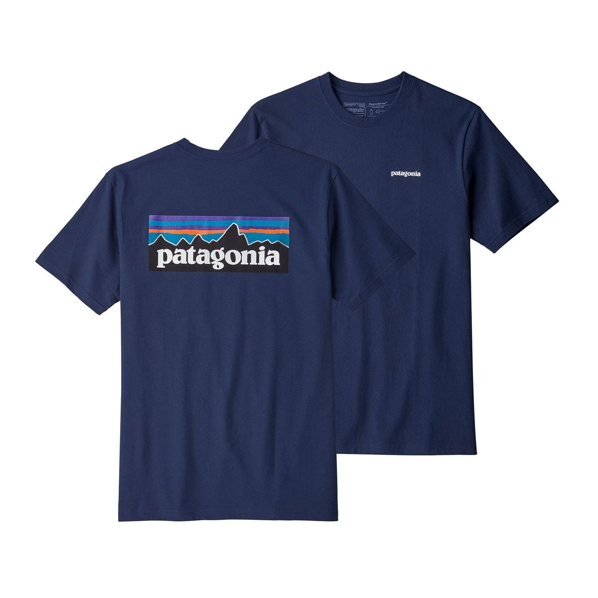 Patagonia P-6 Logo Responsibili-Tee (Men's) - Classic Navy - Find Your Feet Australia Hobart Launceston Tasmania