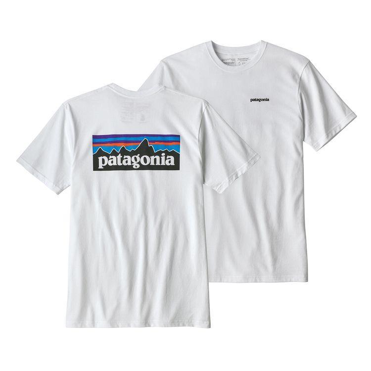 Patagonia P-6 Logo Responsibili-Tee (Men's) - White - Find Your Feet Australia Hobart Launceston Tasmania