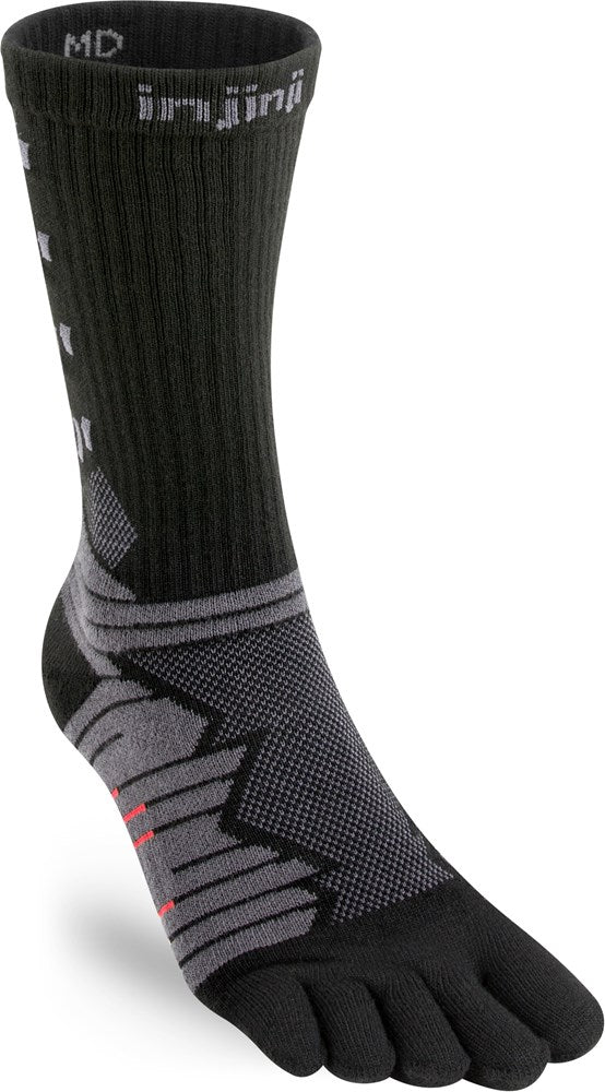 Injinji Ultra Run Crew Toesocks (Unisex) - Obsidian - Find Your Feet Australia Hobart Launceston Tasmania