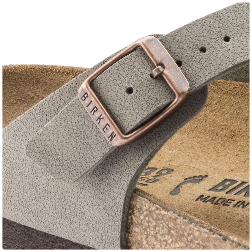 Birkenstock Gizeh Birki-Buc/Suede Sandal Stone (Women's) 043391 - Find Your Feet Australia Hobart Launceston Tasmania