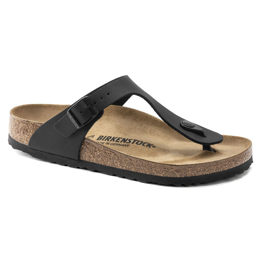 Birkenstock Gizeh Birko-Flor'Suede Regular Sandal Black Classic (Women's) 0043691 - Find Your Feet Australia Hobart Launceston Tasmania