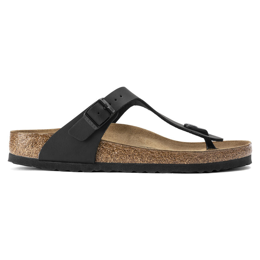 Birkenstock Gizeh Birko-Flor'Suede Regular Sandal Black Classic (Women's) 0043691 - Find Your Feet Australia Hobart Launceston Tasmania