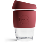 Joco Glass Reusable Coffee Cups 6oz - Ruby Wine - Find Your Feet Australia Hobart Launceston Tasmania