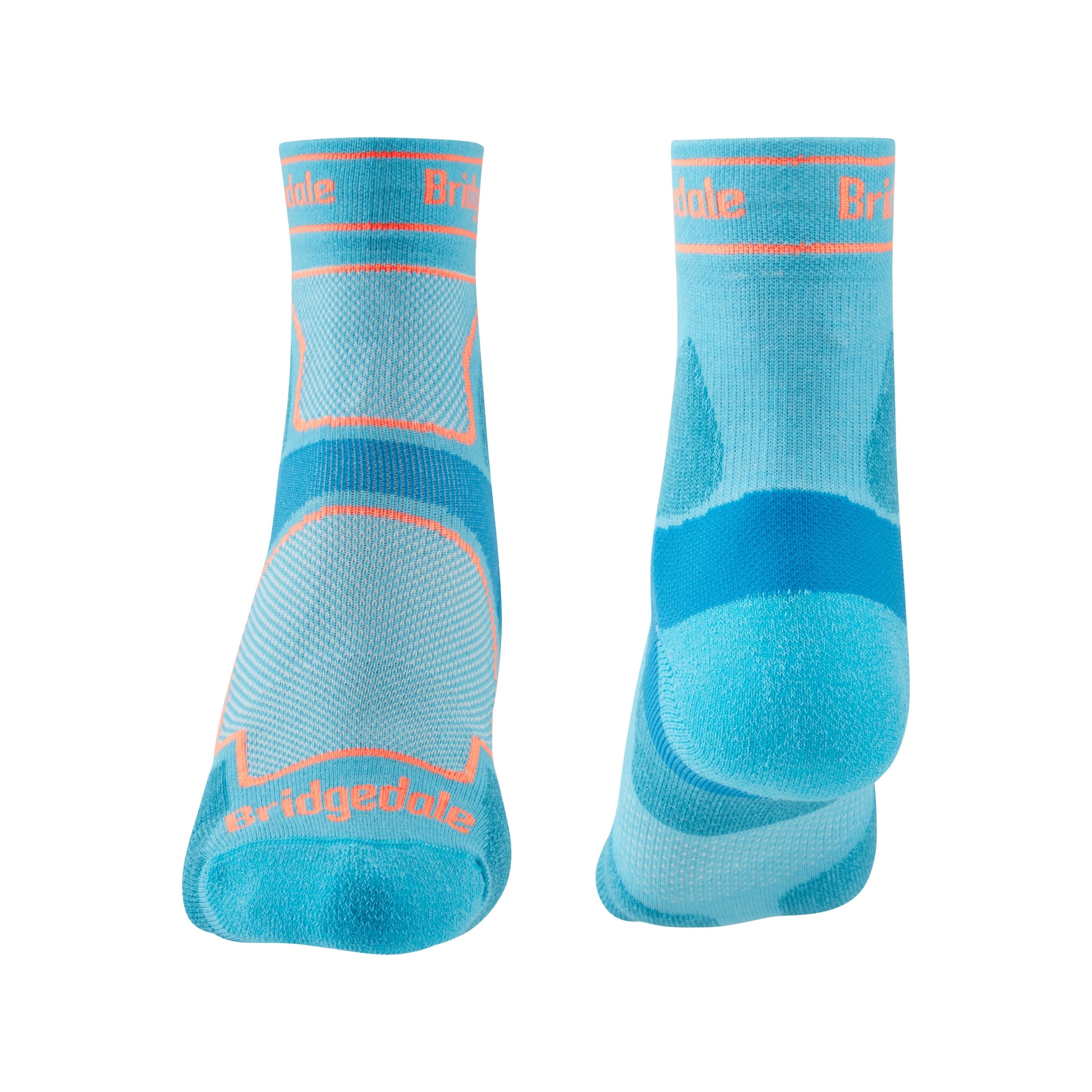 Bridgedale Trail Run UL T2 3/4 Socks (Women's) - Blue - Find Your Feet Australia Hobart Launceston Tasmania