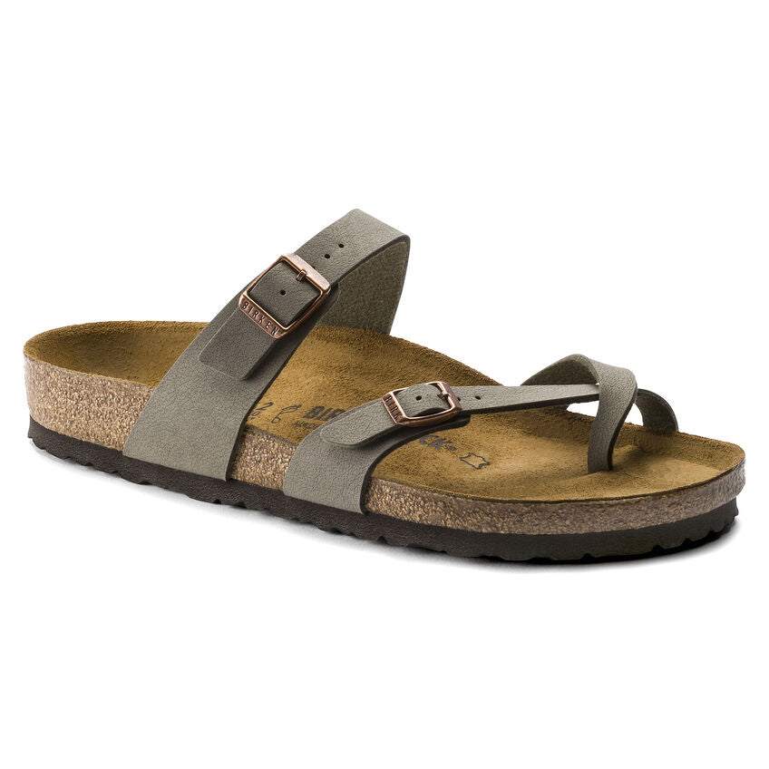 Birkenstock Mayari Birko-Flor/Suede Sandal (Women's) Stone 0071071 - Find Your Feet Australia Hobart Launceston Tasmania