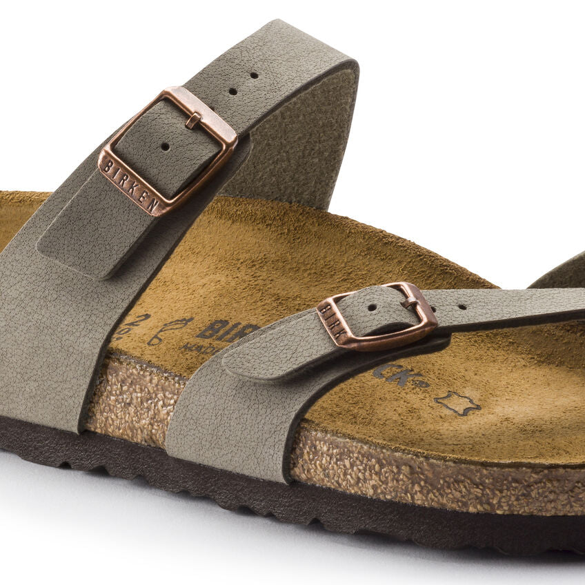 Birkenstock Mayari Birko-Flor/Suede Sandal (Women's) Stone 0071071 - Find Your Feet Australia Hobart Launceston Tasmania