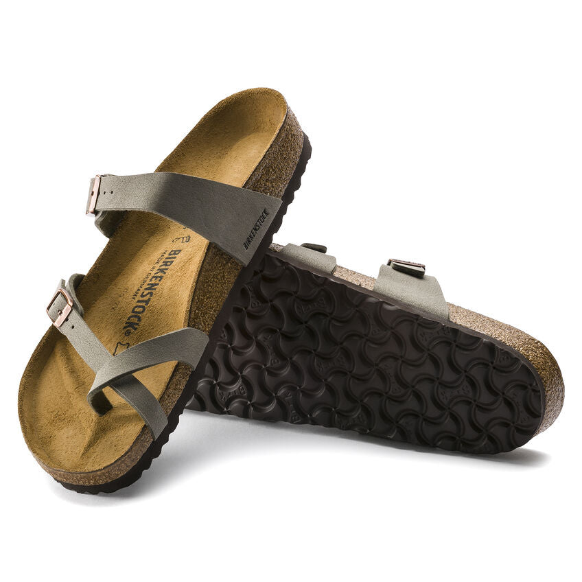 Birkenstock Mayari Birko-Flor/Suede Sandal (Women's) Stone 0071071 - Find Your Feet Australia Hobart Launceston Tasmania