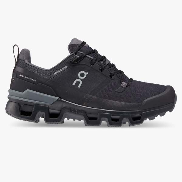 On Cloudwander WP Hiking Shoe (Women's) Black | Eclipse - Find Your Feet Australia Hobart Launceston Tasmania