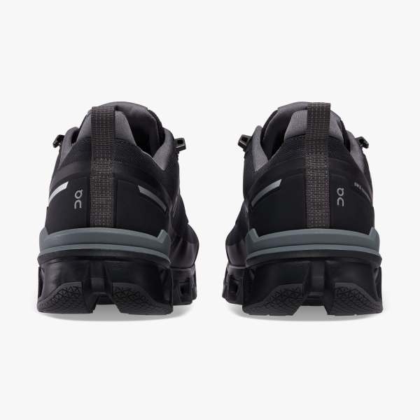 On Cloudwander WP Hiking Shoe (Men's) Black | Eclipse - Find Your Feet Australia Hobart Launceston Tasmania