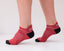 Find Your Feet Trail Running Micro Socks (Unisex) -Black/Red Find Your Feet