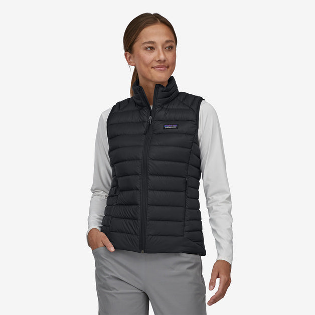 Patagonia Down Sweater Vest (Women's) - Find Your Feet Australia Hobart Launceston Tasmania - Black