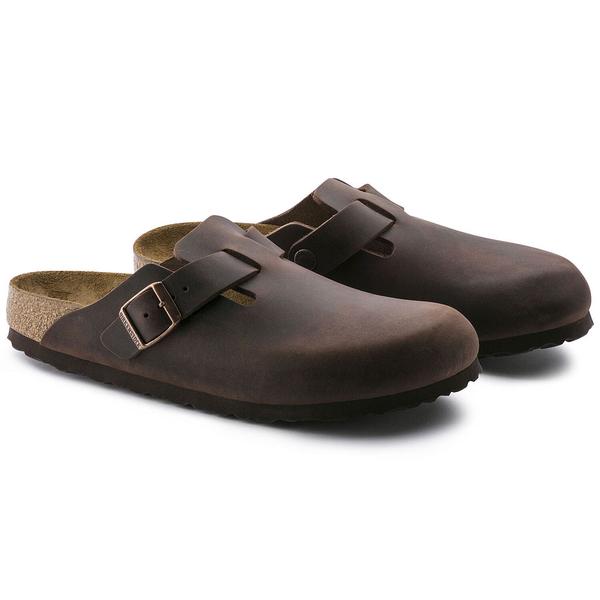 Birkenstock Boston Oiled Leather Sandal Habana (Unisex) 860131 - Find Your Feet Australia Hobart Launceston Tasmania