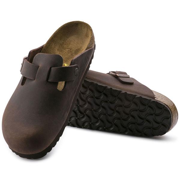 Birkenstock Boston Oiled Leather Sandal Habana (Unisex) 860131 - Find Your Feet Australia Hobart Launceston Tasmania