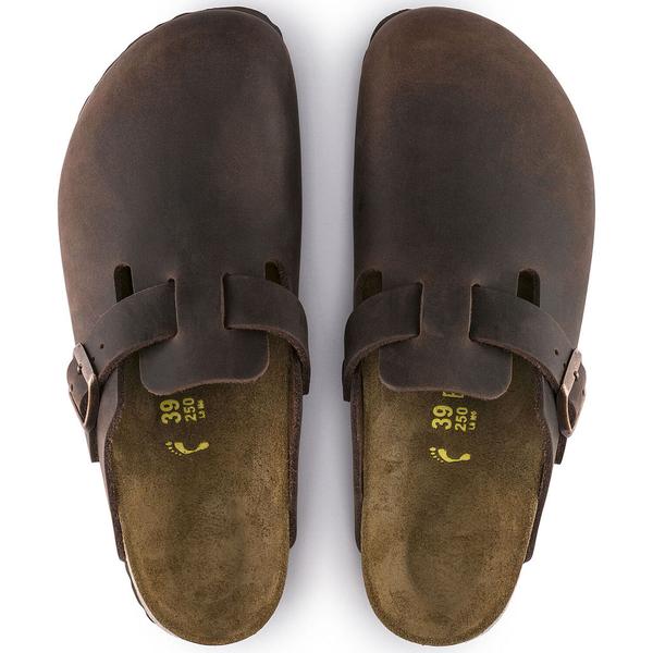 Birkenstock Boston Oiled Leather Sandal Habana (Unisex) 860131 - Find Your Feet Australia Hobart Launceston Tasmania