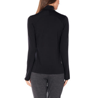 Icebreaker Original LS Half Zip Top (Women's) - Black - Find Your Feet Australia Hobart Launceston Tasmania