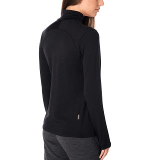 Icebreaker Original LS Half Zip Top (Women's) - Black - Find Your Feet Australia Hobart Launceston Tasmania